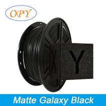 3d프린트필라멘트 매트 Pla 필라멘트 3D 프린터 1.75Mm 1Kg 플라스틱 스레드 10M 100G 샘플 검정 회색 흰색, [04] Matte Galaxy Black