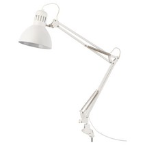 이케아 테르티알 독서등 화이트 12x56cm 코드1.5m 전구타입E26
