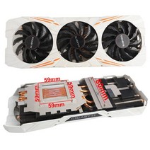 램 방열판 ram 메모리 기가바이트 지포스 GTX 1080Ti 용 그래픽 카드 쿨러 방열판 팬 냉각 라디에이터가 있, 01 heatsink_01 없음 RGB_01 Black