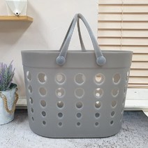 쭈bapha_문일케미칼 소프트 빨래 바구니 그레이 수거함 정리 옷통 수납 세탁 다용도 세탁함♥LtMS, ♥myside!, ♥myHoney-쇼핑