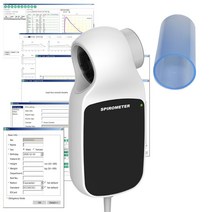 SPM-A 휴대용 디지털 Spirometer 볼륨 호흡 폐 기능 진단 장치 PC 소프트웨어, 한개옵션0