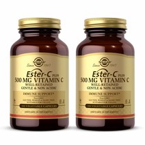 Solgar 솔가 에스터 C 플러스 비타민C 500mg 100베지캡슐 2팩