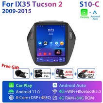 JMCQ-2 딘 4G 안드로이드 11 자동차 라디오 현대 IX35 투싼 2 2009-2015 스테레오 멀티미디어 비디오 플레, 15 S10-C-ADAS DVR