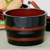 적 모밀공기 대 칠기 멜라민 장국 모밀 국물 그릇