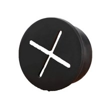 1조각 책상 코드 그로멧 유연한 실리콘 케이블 구멍 커버 고무 그로밋 테이블 TV 콘솔 및 가구, 02 Black_01 20mm