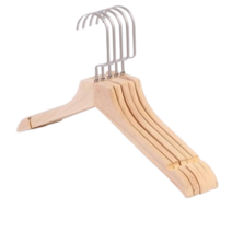 플랫고리 복고풍 원목옷걸이 로고각인가능, 10cm, 1개