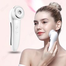 Kiboer 갈바닉 이온 마사지기 피부 미용기 온열케어 초음파 이온도입 딥청결 EMS 리프팅 선물 휴대용, 화이트, Kiboer-173