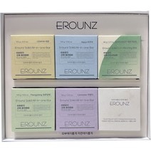[EROUNZ] 올인원 샴푸바 6종 선물세트 / 저자극 약산성 고체바 헤어 바디 세안 한번에 / 친환경 클렌징 샴푸 린스 컨디셔닝바 비누 / 집들이 결혼식 답례품 / 제로웨이스트