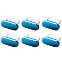 핫데이썸 C타입 충전 단자 보호캡, 블루, 6개