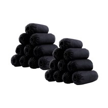 바이리모 일회용 부직포 덧신 고급형 두꺼운 신발 커버 400g 200매 100켤레, 블랙