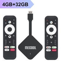 글로벌 MECOOL KD2 스마트 TV 안드로이드 11 ATV 구글 인증 Amlogic 4GB 4K Wifi BT AV1 동글, 2.미국 플러그 - KD2 add 1BT RC