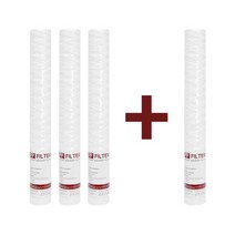 [3＋1]마이크로필터 PP WD 와운드필터 500mm 5um 4개 1년세트