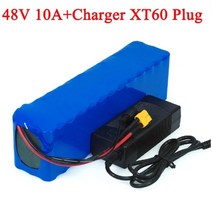 VariCore 전자 자전거 배터리 48v 10ah 18650 리튬 이온 배터리 팩 자전거 변환 키트 1000w XT60 플러그 + 54.6v 2A 충전기|배터리 팩|, 1개, CHINA, 단일