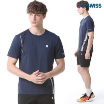 케이스위스 [케이스위스(K-SWISS)] 싱글 라운드 반팔티