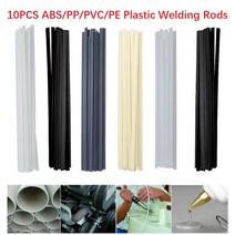 플라스틱 용접봉 200mm 길이 ABS PP PVC PE 스틱 5x2mm 용품 그레이 화이트 10 피스, 02 PE Black