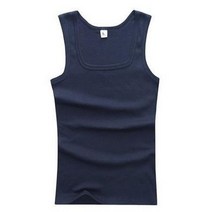 마라톤싱글렛 마라톤 상의 민소매 육상복 육상유니폼 남자 슬림 피트 조끼 체육관 캐주얼 탱크 탑스 보디 빌딩 헬스 여름 언더 셔츠 근육 싱글 옷, M, 네이비 블루