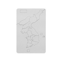 [문구조아] 유니아트 1500 그리기퍼즐 한국지도 대, 4개