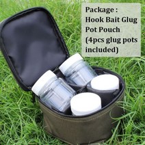 잉어 낚시 Boilies Pot Glug Bag for Carp Hair Rig Tool 거친 방법 피더 태클, 1 box