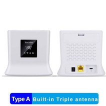 공유기 원룸 게이밍 와이파이 자취방 호환 잠금 해제 4G 라우터 2.4G LTE 무선 WiFi 고 이득 안테나 모뎀 300Mbps 모바일 핫스팟 CPE 동글 + SIM 카드 슬롯, 중국_유럽 버전 | A형