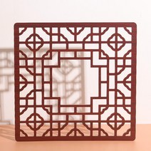 한옥창문 창호지문 문창살 한옥 창호 한옥 문살 전통문 전통 옛날 문짝 창살, C 29*29cm