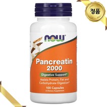 나우푸드 판크레아틴 200mg 100 캡슐 단백질 글루텐프리 아밀라아제 머슬핏 리파아제