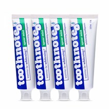 투스노트 미백치약 스피아민트 100g x 4개, 단품