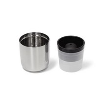 (like-it) 얼음틀 6cm 둥근얼음 아이스볼메이커 (블랙) ×텀블러 (실버) 260ml