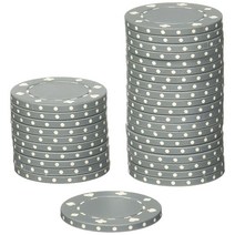 Brybelly 수딧 포커 칩(50피스), 11.5gm, Gray, Gray