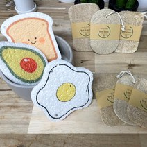 친환경 식물 루파 다용도 주방 천연수세미 설거지 비누 세제 설거지바, 수세미-말랑이