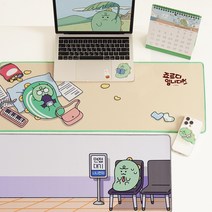 카카오프렌즈 죠르디 데스크 장패드 마우스패드 책상 꾸미기, 취준생 죠르디, 취준생 죠르디