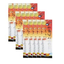 씨케이 / 볼락 열기 외줄 낚시 (6본) 15장 세트 / 카본 본선과 지선 사용 / 6본 바늘 채용 / 모애비 크릴 꽁치포 등 생미끼용 카드 / 강하고 예리한 바늘, 1개