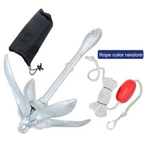 카약커 카약 피싱 배스 보트 접이식 갈고리 앵커 클로 카누 요트 뗏목 폰툰 배 수상선박에 적합 핫, 2.7m rope set