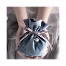 찹쌀떡 수능선물 포장 블루 15X14cm 기념품 향기주머니 색동 전통선물 한국 복주머니 파우치 단상자