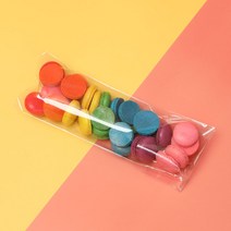 [설롱디저트] 무지개 미니 꼬끄 수제 마카롱, 40g, 1개