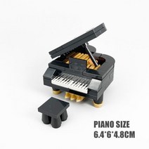 중국레고 호환 도시 MOC 빌딩 블록 벽돌 부품 하우스 가구 주방 액세서리 키트 DIY 장난감 침대 소파 피아, 12 big-piano