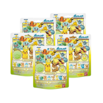 반다이 깜짝달걀 포켓몬스터 입욕제 바스볼 마스코트 피규어 5개입, 75g, 5개