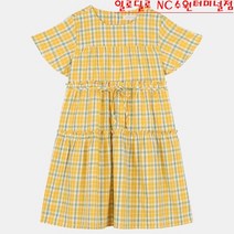 일로딜로 상큼 프릴 체크 원피스