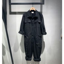 남자 작업복 점프수트 베이직 롤업 점프슈트 워크웨어
