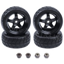 rc 바퀴 1/10 스케일 니트로 파워 온 로드 카 HSP 소닉 94102 용 4Pcs RC 타이어 및 휠 림, 12 Type 2367