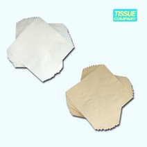 티슈컴퍼니 칵테일 냅킨 흰색 무형광 카페티슈 백색 예쁜 업소용 카페 네프킨 냅킨 갈색 천연 식당용 종이 무지 영업용, 3000매