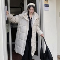 탈부착 롱 패딩 여 겨울 패딩 박시 도톰 빅사이즈 커플 패딩