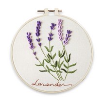 프랑스자수 배우기 프랑스자수공방 초보 독학 기초 꽃 식물 도안 패키지 키트, 상품선택, S208