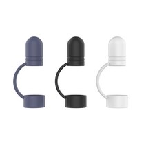 정전식 애플 짭플 펜슬 촉 터치펜 3 개 소프트 실리콘 펜 캡 터치 스타일러스 보호 커버 연필 홀더 펜촉 팁 1 케이스 호환 iPad