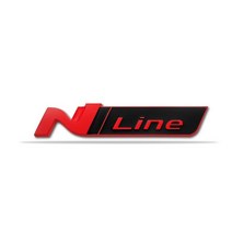 자동차엠블럼 벤츠엠블럼 bmw엠블럼 현대 N 라인 로고 투손 NX4 I20 I30 I10 소나타 엘란트라 Nline 엠블럼, 11 Black Red_02 Grill