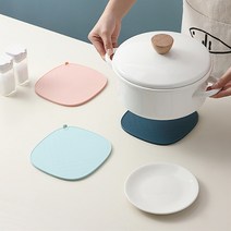 다오라인 파스텔 다기능 다용도 실리콘 냄비 받침, 민트