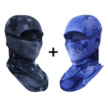 우경몰 ice 3D 입체 쿨 바라클라바 2pcs, 3D-밀리터리 2pcs
