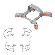 DJI MINI 3 PRO 스파이더 랜딩 기어 & 프로펠러 가드 보호 프로텍터 세트, 그레이