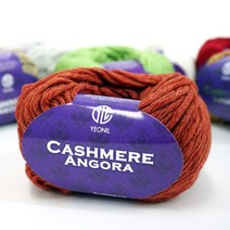 캐시미어 앙고라/프랜즈얀/손뜨개/목도리실, 36 핑크퍼플