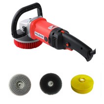 Harley & Shop 바닥 타일 카펫 소파 전동 세척기 광택 폴리셔 세트 A 15cm 청소 솔 패드 8단계 조절, 단품