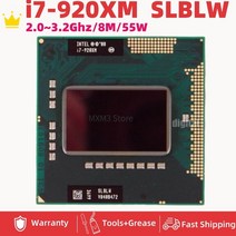 코어 i7620M i7640M i7720QM i7740QM i7820QM i7840QM i7920XM i7940XM 노트북 CPU 프로세서 소켓 G1 PGA988 HM55 HM57, [03] i7 720QM VRAM1G